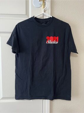 Unintended 2001 Studios Graphic Tee Black Red Los Angeles Streetwear Medium